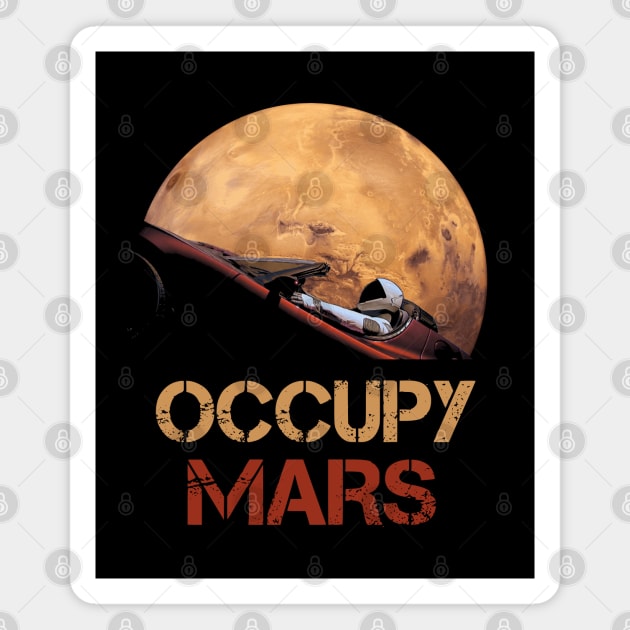 Occupy Mars Magnet by Nerd_art